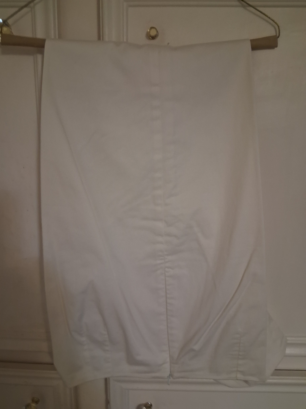 Womans 14×30 100% LINEN White Stretch Casual Pants